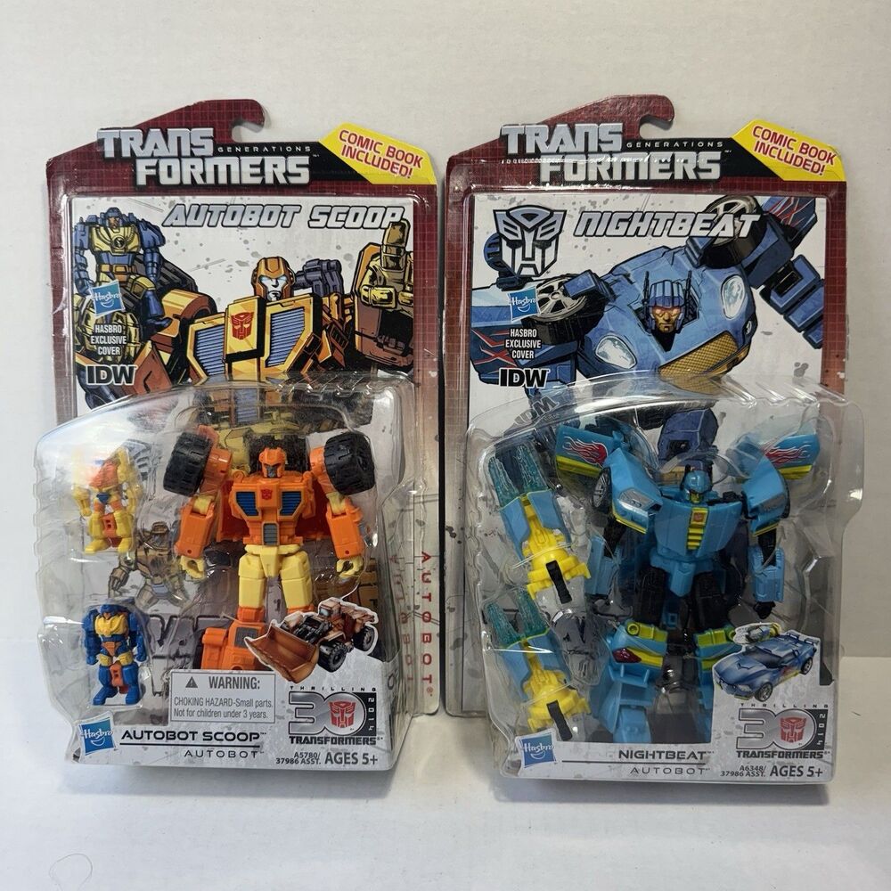 Deluxe Scoop & Nightbeat- | Transformers Generations Thrilling 30 Hasbro